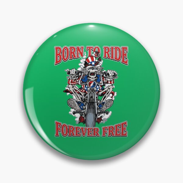 Item preview, Born to Ride Forever Free Skeleton Bike designed and sold by FrettKnitwear.