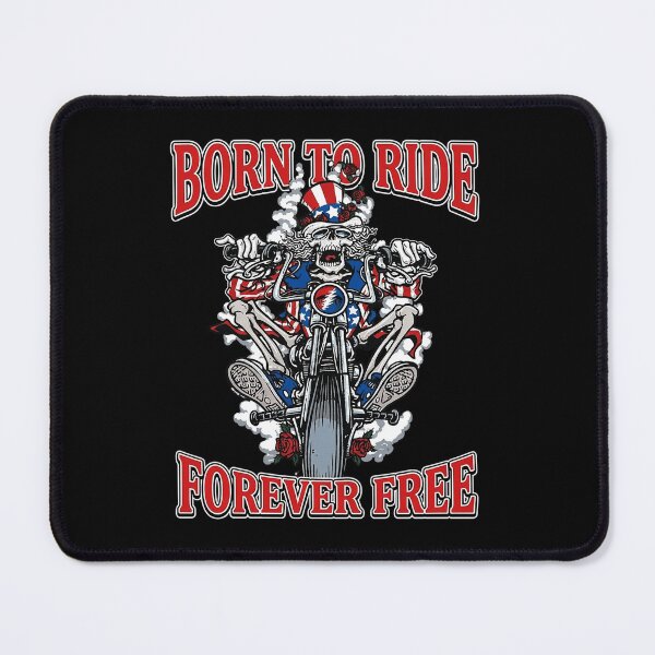 Item preview, Born to Ride Forever Free Skeleton Bike designed and sold by FrettKnitwear.