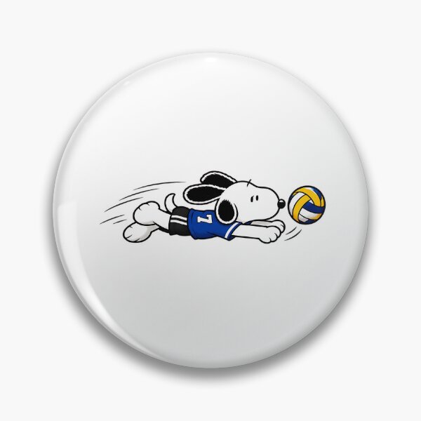 Item preview, Cute Snoopy Volleyball – Diving Volleyball Player Action Pose designed and sold by artizallart.
