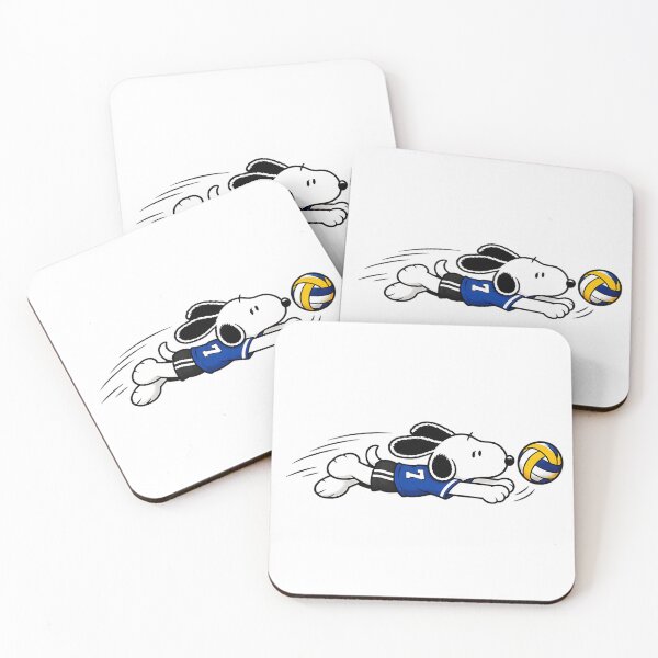 Item preview, Cute Snoopy Volleyball – Diving Volleyball Player Action Pose designed and sold by artizallart.