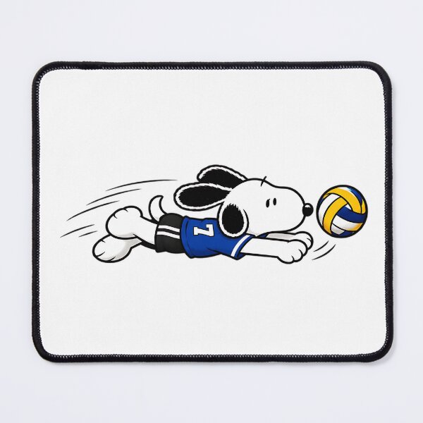 Item preview, Cute Snoopy Volleyball – Diving Volleyball Player Action Pose designed and sold by artizallart.