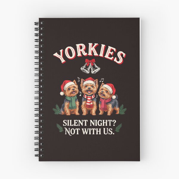 Item preview, Yorkies Silent Night Not With Us Funny Christmas Dog Lover designed and sold by mari-kayden.