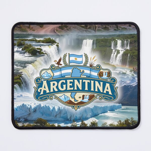 Item preview, Argentina Landscapes Emblem - Jujuy, Iguazu, Perito Moreno Glacier & Talampaya designed and sold by HeloyPinter.