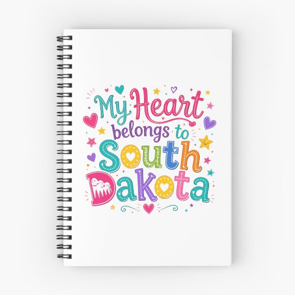 Item preview, My Heart Belongs to South Dakota - Cute Souvenir Travelers Gift for Men Women & Kids  designed and sold by Mozaic Clothes.