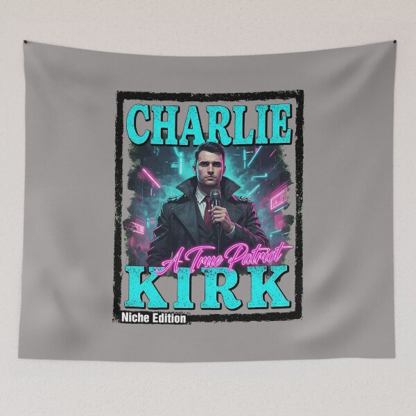Item preview, Charlie Kirk A True Patriot Vintage Style Tee-30 designed and sold by TobiasBals.