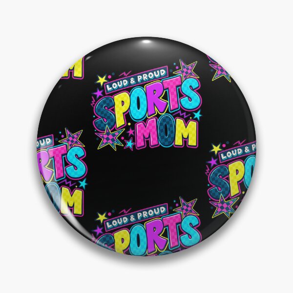 Item preview, Loud And Proud Sports Mom Retro Checkered Neon Game Day Graphic designed and sold by JapanAnimeSH1.