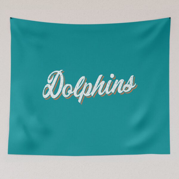 Item preview, Vintage Dolphins Script designed and sold by wovedafVIN.