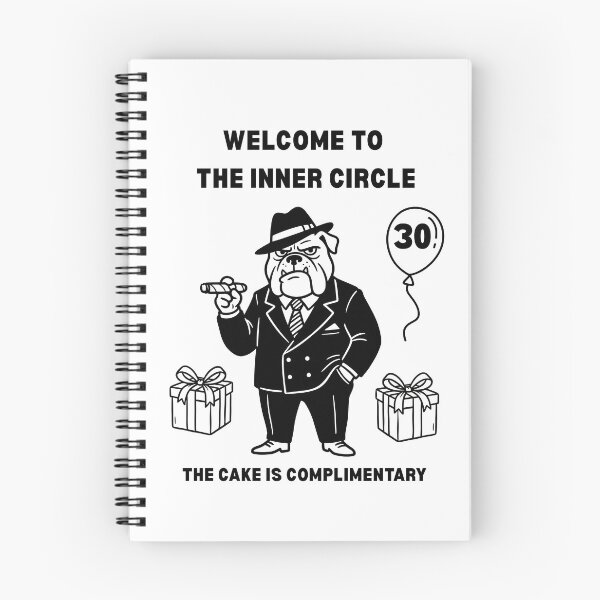 Item preview, Funny 30th Birthday Card Bulldog Mafia Boss Welcome to the Inner Circle designed and sold by HYPNK.