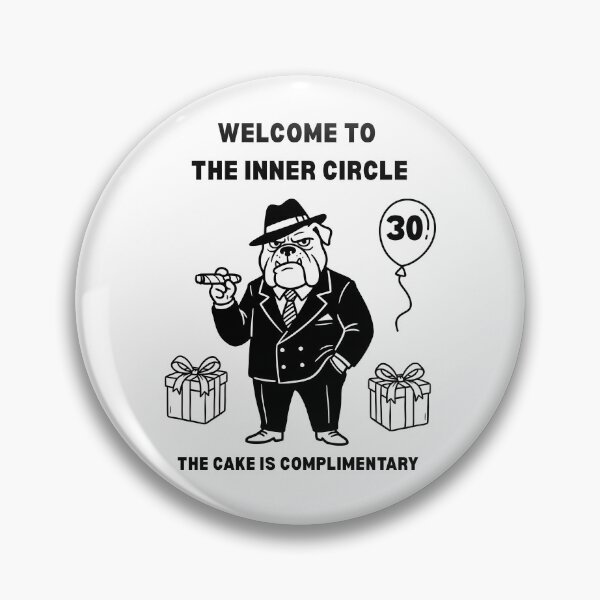 Item preview, Funny 30th Birthday Card Bulldog Mafia Boss Welcome to the Inner Circle designed and sold by HYPNK.