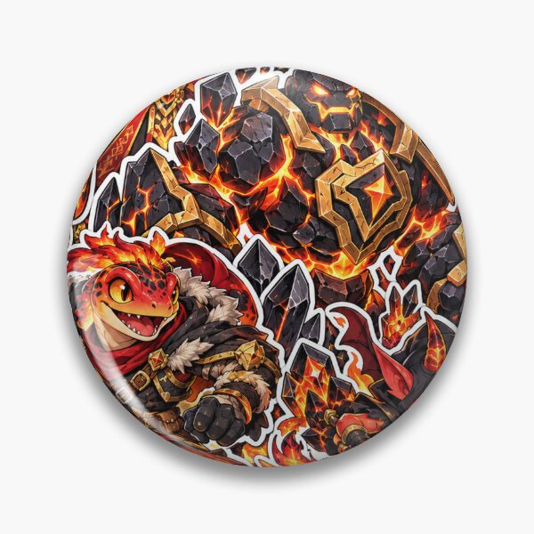Item preview, Fire Dragon Gamer Sticker Pack Lava Fantasy Art designed and sold by Inked Legacy.