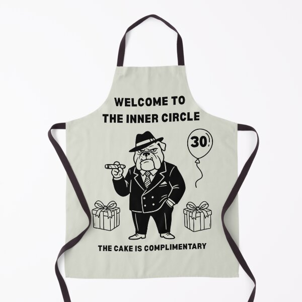 Item preview, Funny 30th Birthday Card Bulldog Mafia Boss Welcome to the Inner Circle designed and sold by HYPNK.