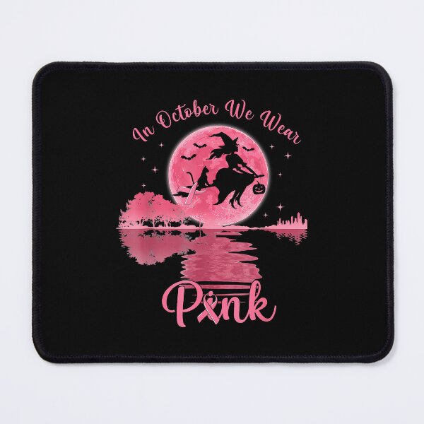 Item preview, In October We Wear Pink Witch Halloween Breast Cancer Awareness designed and sold by nryum.