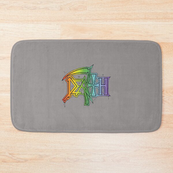 Item preview, DEATH Logo Rainbow Gradient Metal T-Shirt-54 designed and sold by XhulianoPoci.