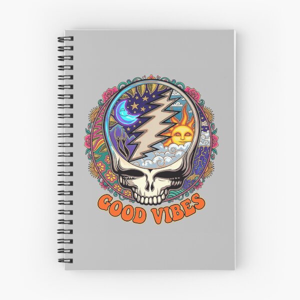 Item preview, Grateful Dead Good Vibes Sun Moon Skull designed and sold by FrettKnitwear.