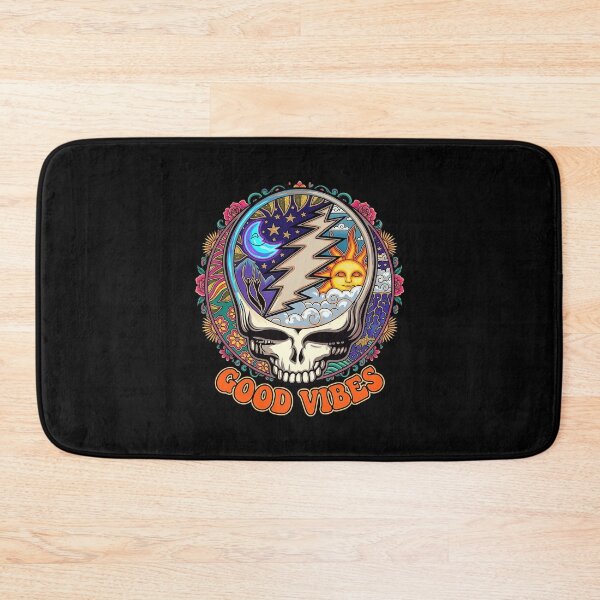 Item preview, Grateful Dead Good Vibes Sun Moon Skull designed and sold by FrettKnitwear.