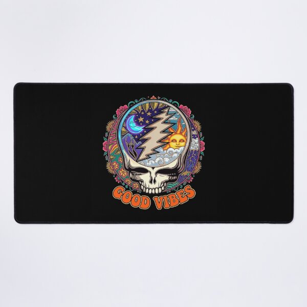 Item preview, Grateful Dead Good Vibes Sun Moon Skull designed and sold by FrettKnitwear.