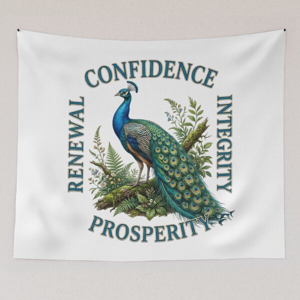 Item preview, Totem Animal: Peacock Spiritual Symbolism designed and sold by The She Shed.