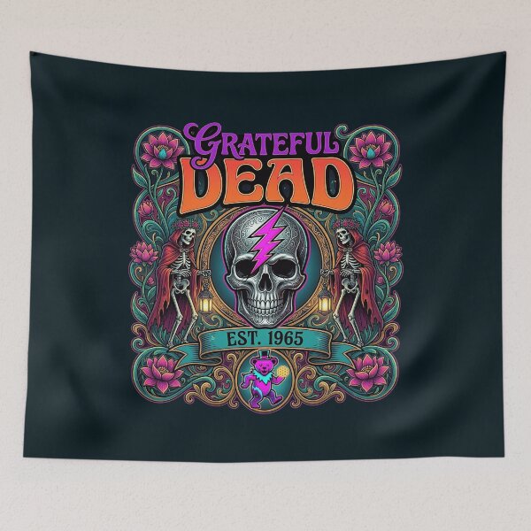 Item preview, Grateful Dead Est 1965 Ornate Poster designed and sold by FrettKnitwear.