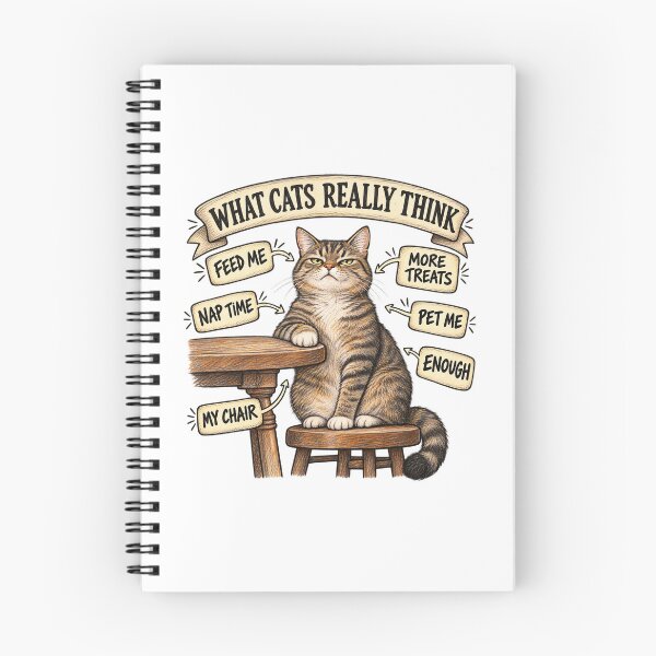 Item preview, What Cats Really Think Funny Tabby Cat designed and sold by skyartdesign.