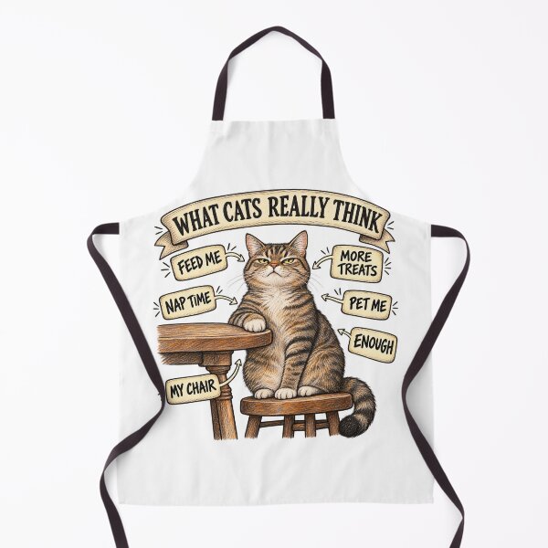 Item preview, What Cats Really Think Funny Tabby Cat designed and sold by skyartdesign.