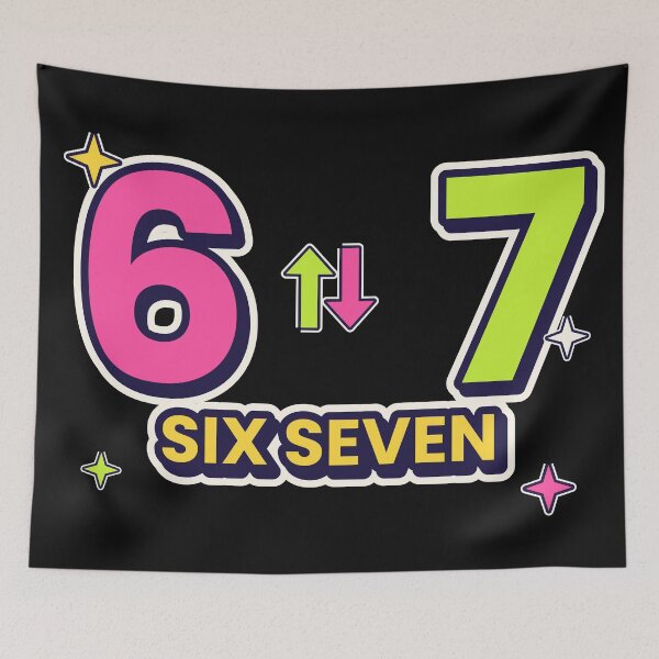 Item preview, 6 7 Meme Funny Gen Alpha Slang Six Seven Design designed and sold by jaissaurabh.