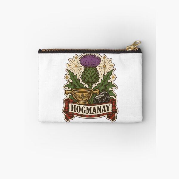 Item preview, Hogmanay Scottish Thistle and Fireworks | Scotland New Years Eve Auld Lang Syne Crest designed and sold by StickyGuys.