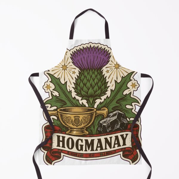 Item preview, Hogmanay Scottish Thistle and Fireworks | Scotland New Years Eve Auld Lang Syne Crest designed and sold by StickyGuys.