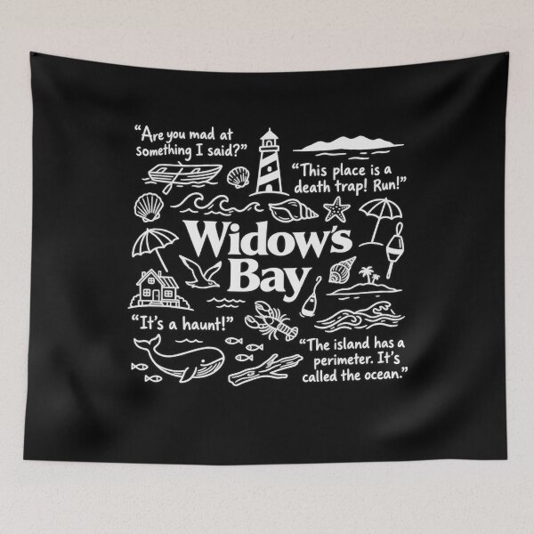 Item preview, Widow's Bay Quotes Funny Horror Comedy Fan designed and sold by thecownmz.