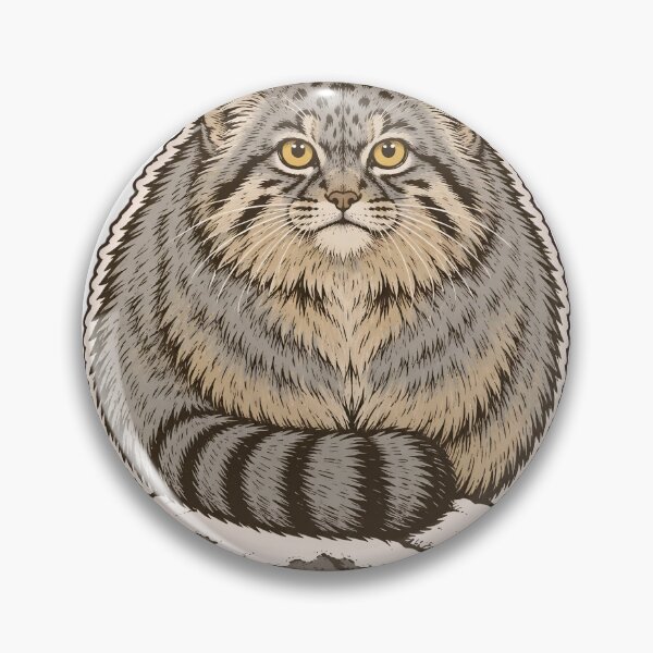 Item preview, Manul | Fluffy Pallas Cat Glaring Wild Cat Die Cut designed and sold by StickyGuys.
