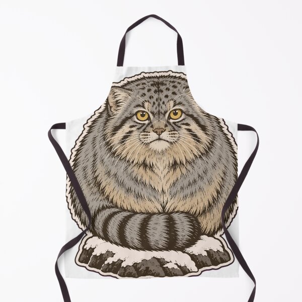 Item preview, Manul | Fluffy Pallas Cat Glaring Wild Cat Die Cut designed and sold by StickyGuys.