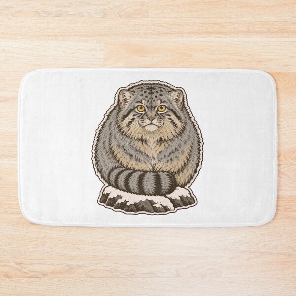 Item preview, Manul | Fluffy Pallas Cat Glaring Wild Cat Die Cut designed and sold by StickyGuys.