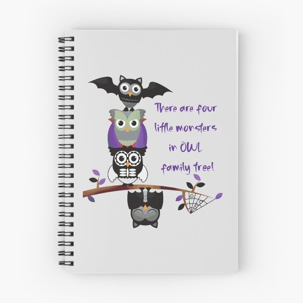 Item preview, Four…in OWL Family Tree (on Lt. Grey) designed and sold by PawsitiveMum3.