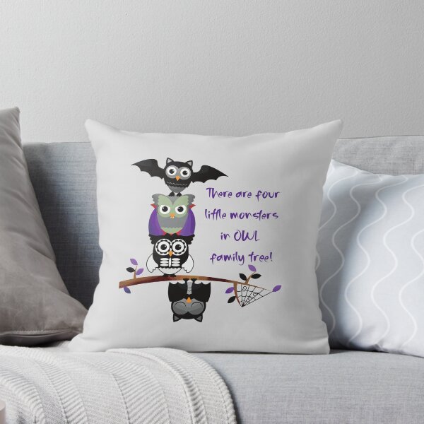 Item preview, Four…in OWL Family Tree (on Lt. Grey) designed and sold by PawsitiveMum3.
