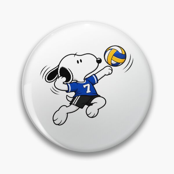 Item preview, Snoopy Volleyball – Cute Volleyball Bump Pass Action Pose designed and sold by artizallart.