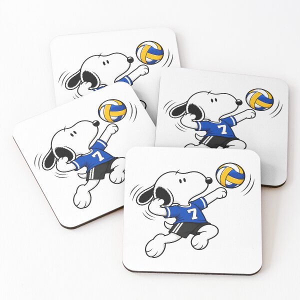 Item preview, Snoopy Volleyball – Cute Volleyball Bump Pass Action Pose designed and sold by artizallart.