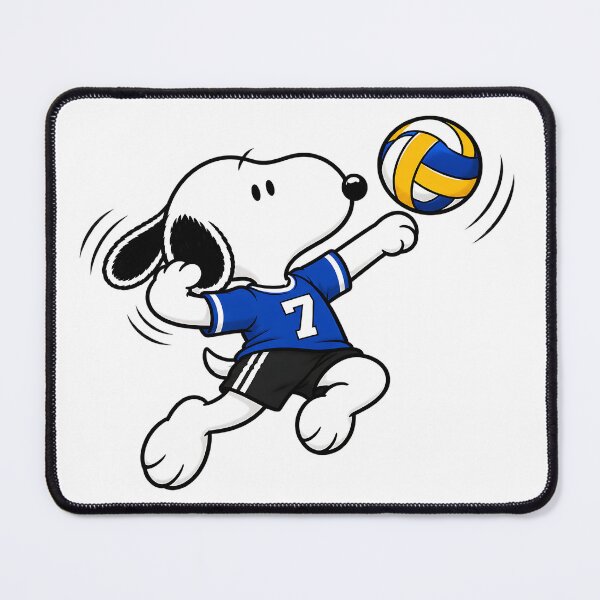 Item preview, Snoopy Volleyball – Cute Volleyball Bump Pass Action Pose designed and sold by artizallart.