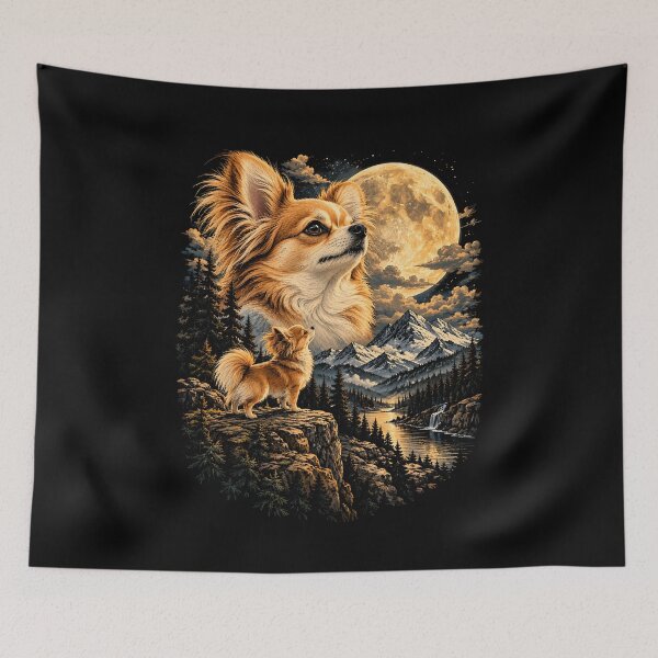 Item preview, Chihuahua Howling At Moon designed and sold by a-turner-paint.