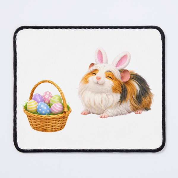 Item preview, Long Haired Guinea Pig Easter Basket designed and sold by Sillytoe.