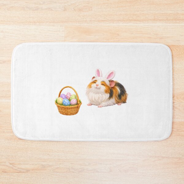 Item preview, Long Haired Guinea Pig Easter Basket designed and sold by Sillytoe.
