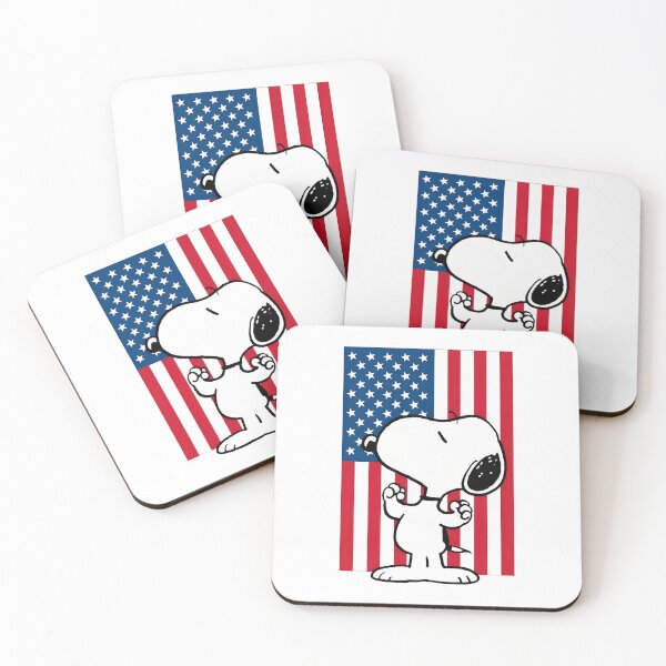 Item preview, Snoopy Patriotic American Flag designed and sold by LittleMamastore.