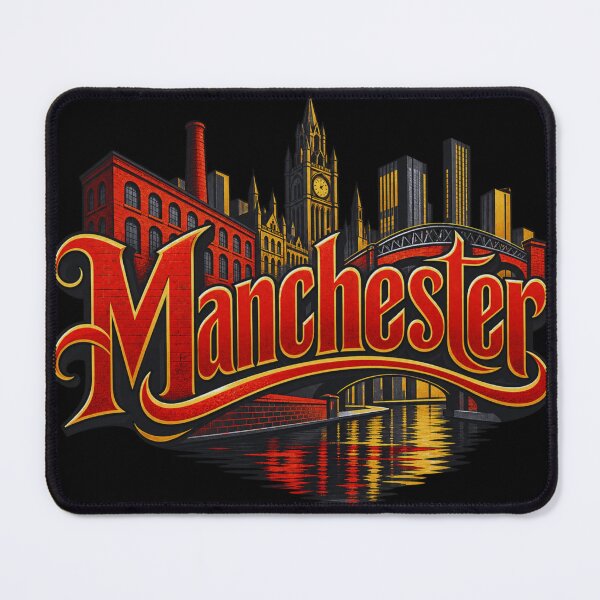 Item preview, Manchester England Vintage Skyline City Pride Design designed and sold by RDproject.