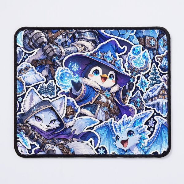 Item preview, Ice Fantasy Gamer Sticker Pack Penguin Wizard Art designed and sold by Inked Legacy.