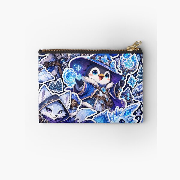 Item preview, Ice Fantasy Gamer Sticker Pack Penguin Wizard Art designed and sold by Inked Legacy.