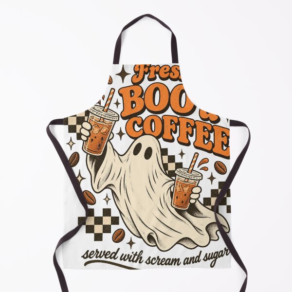 Item preview, Freshly Bood Coffee Cute Retro Ghost Iced Coffee Halloween Graphic designed and sold by JapanAnimeSH1.