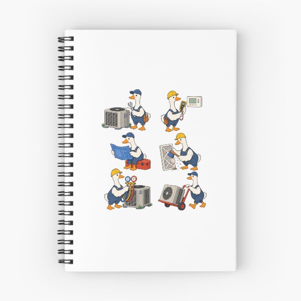 Item preview, HVAC Goose Crew with Tools and Cooling Equipment designed and sold by skyartdesign.