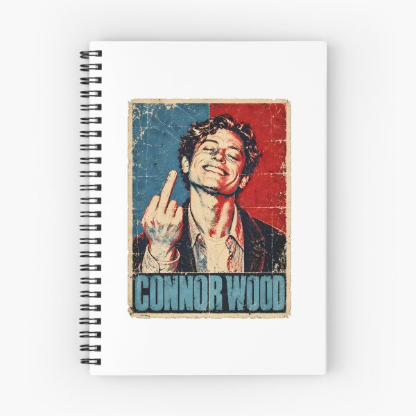 Item preview, ConnorWood Middle Finger Red Blue Pop Art Comedy Poster designed and sold by lilLilaBat.