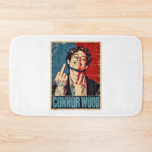 Item preview, ConnorWood Middle Finger Red Blue Pop Art Comedy Poster designed and sold by lilLilaBat.