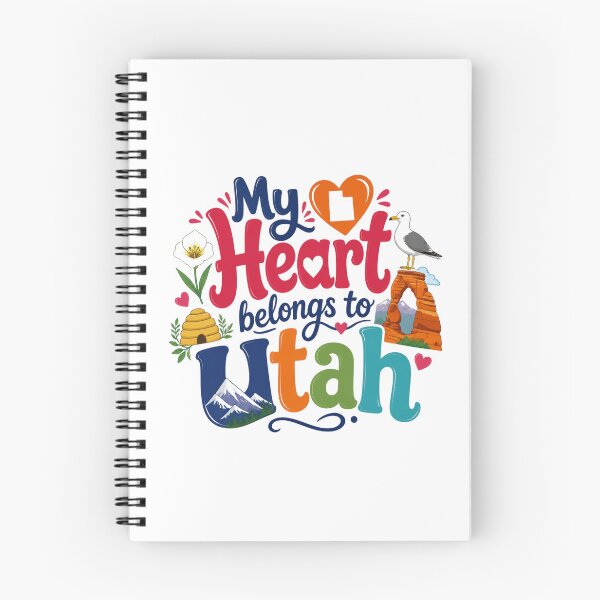 Item preview, My Heart Belongs to Utah - Cute Souvenir Travelers Gift for Men Women & Kids  designed and sold by Mozaic Clothes.