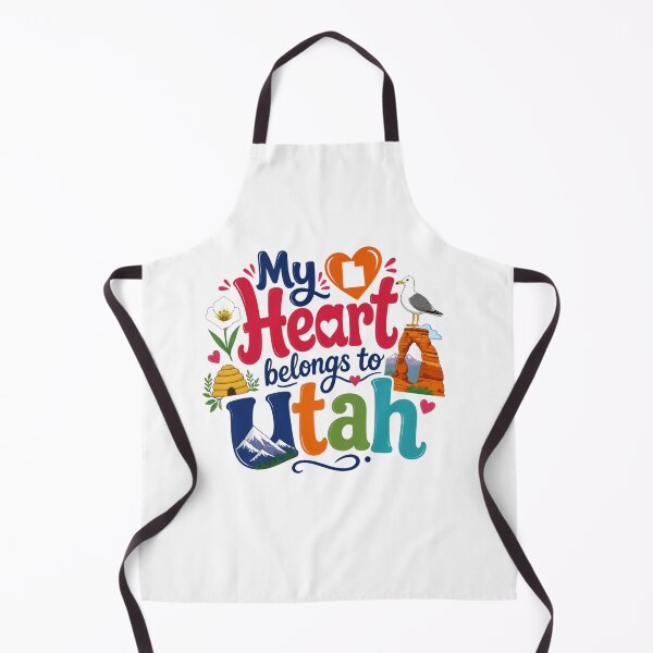 Item preview, My Heart Belongs to Utah - Cute Souvenir Travelers Gift for Men Women & Kids  designed and sold by Mozaic Clothes.