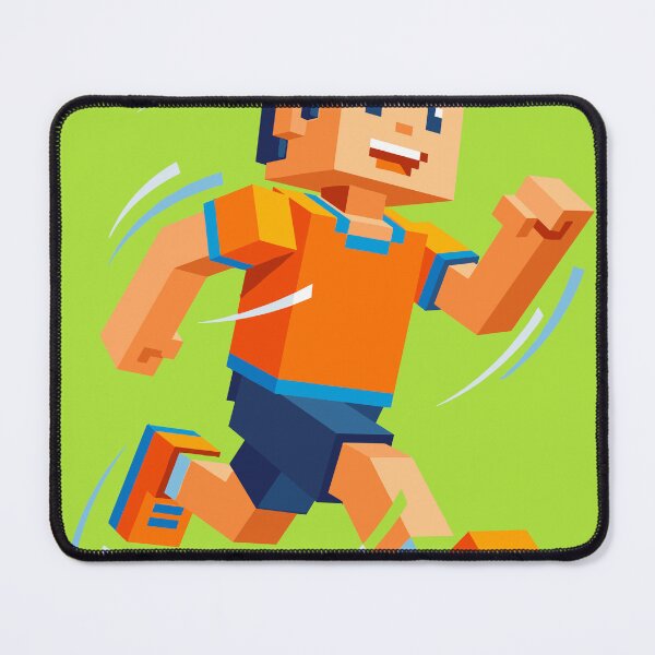 Item preview, Blocky Runner Character Orange Design designed and sold by Ranpict.